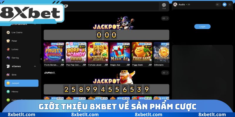 Giới thiệu 8XBET về sản phẩm cược