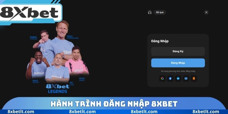 Hành trình đăng nhập 8XBET