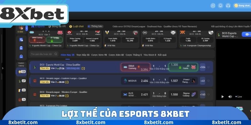 Lợi thế của Esports 8XBET
