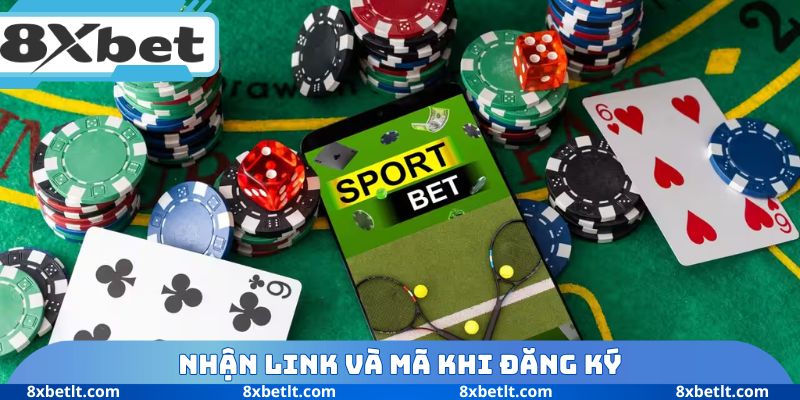 Nhận link và mã khi đăng ký
