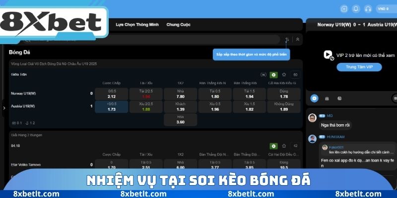 Nhiệm vụ tại soi kèo bóng đá